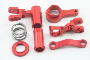 A2029 Рулевая трапеция алюминиевая для Remo Hobby 1/8 Красный