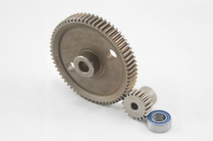 Стальная пара (спур 64T+ пиньен 18T) для Remo Hobby Mmax, EX3 1/10