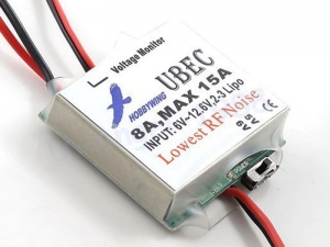 Импульсный регулятор понижающий Hobbywing UBEC-8A (8A-15A, 2-3S, Aircraft, Heli)