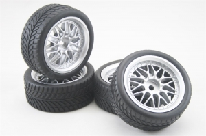 02185-4 Колеса шоссейные (туринг) 4 шт. для моделей 1/10