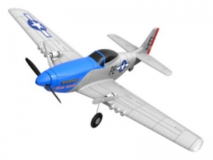 Радиоуправляемый самолет Volantex RC Mustang 400мм 2.4G 2ch LiPo RTF с гироскопом (цвет синий)