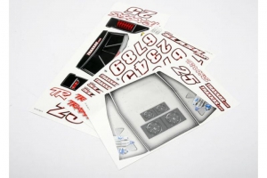 Traxxas Комплект наклеек для корпуса автомодели TRAXXAS Slash масштаба 1:16