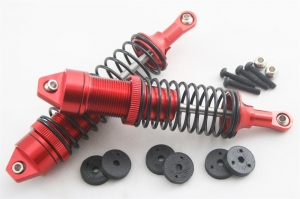 A1952-X Усиленные алюминиевые амортизаторы задние для Remo Hobby 1/10 красные