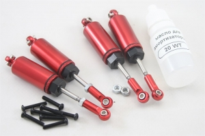 Амортизаторы (4 шт + масло) алюминиевые с внутренней пружиной для Remo Hobby 1/16 A6955-TOP-4