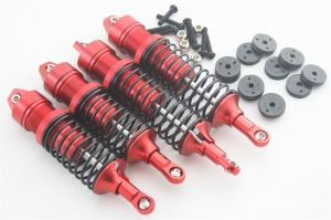 A195-X Комплект усиленных амортизаторов для Remo Hobby 1/10 и 1/8 (цвет красный)