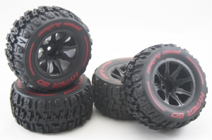 6973-E1-4 Колеса "ANGRY SNAIL" (4 шт) для моделей трагги 1/16, 1/14