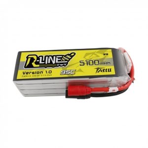 Аккумулятор LiPo Tattu 6S 5100mAh 95C R-Line XT90-S