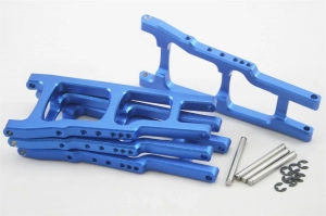 A2305-4-BLUE Рычаги алюминиевые (4 шт) для Remo Hobby Mmax, EX3 1/10 (цвет синий)