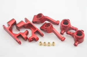 A1035 Ступичный комплект алюминиевый для Remo Hobby Mmax, EX3 1/10 Красный