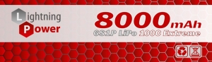 Аккумулятор Lightning Power LiPo 8000 mAh 22.2V (6s), 100C, XT60, Soft case