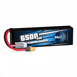 Аккумулятор LiPo B&C - 11.1v 6500мАч 90C (3S, Softcase, разъём TX60)