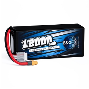 Аккумулятор B&C 12000 MAH 22.2V (6s) 90C, XT60, Soft case