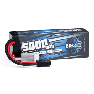 Аккумулятор LiPo B&C - 11.1v 5000мАч 50C (3S, Hardcase, разъём TRX)