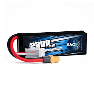 Аккумулятор B&C LiPo 2300 MAH 11.1V (3s) 80C, XT60, Soft case