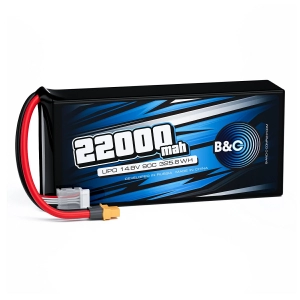 Аккумулятор B&C LiPo 22000 mAh 14.8V (4s) 90C, XT60, Soft case
