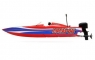 Радиоуправляемый катер ProBoat Lucas Oil 17" Power Boat Racer Deep-V RTR (красный)