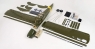 Радиоуправляемый самолет для сборки DW-Hobby SCG211 Fi156 1.6м KIT (Army green) - SCG2111