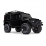 Радиоуправляемая модель машины для троффи TRAXXAS TRX-4 1:10 Land Rover 4WD Scale and Trail Crawler Winch D110 (черный, лебедка в комплекте)