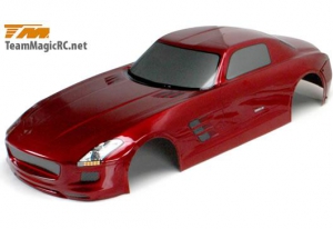 Team Magic Кузов 1/10 с обвесом - SLS (190mm) окрашен / красный/ с отражателями