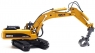 Металлический экскаватор с грейфером Hui Na Toys масштаб 1:50 - HN1713