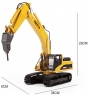 Металлический экскаватор с отбойным молотом HUI NA TOYS масштаб 1:40 - HN1911