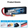 Аккумулятор B&C LiPo 3300 MAH 11.1V (3s) 90C, XT60, Soft case