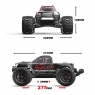 Радиоуправляемый монстр MJX Hyper Go Brushless 4WD 2.4G LED 1:10 (цвет черный) c зарядным устройством и АКБ Li-Po 4S 5000mAh MJX-10208-V1-BLACK-COMBO