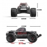 Радиоуправляемый монстр MJX Hyper Go v2 Brushless 4WD 2.4G LED 1:10 (цвет черный) MJX-10208-V2-BLACK