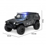 Радиоуправляемая модель для трофи-рейдов HB Wrangler (32 см, 4WD, 1:16, цвет черный) - HB-R1606