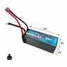 Аккумулятор LiPo B&C - 14.8v 6000мАч 90C (4S, Hardcase, разъём Bullet 5.0 мм + TPlug)