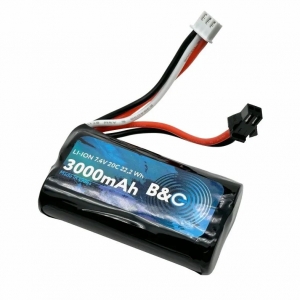 Аккумулятор Li-ion B&C 3000 mAh, 7,4V, 20C, SM-3P