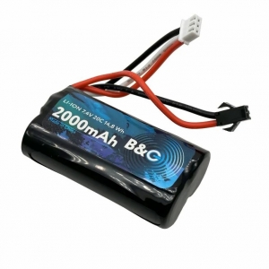 Аккумулятор Li-ion B&C 2000 mAh, 7,4V, 20C, SM-2P