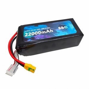 Аккумулятор B&C 22000 MAH 22.2V (6s) 25C (SoftCase, разъем XT90S)