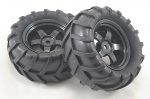 6973-TRA Колеса "Трактор" (2 шт.) на пластиковых дисках для моделей 1/16