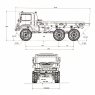 Радиоуправляемый краулер HobbyPlus CR18P Flat Bed 6X6 1/18 RTR (цвет желтый)