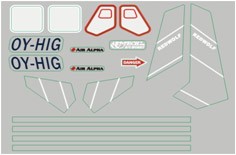 Набор наклеек Redwolf