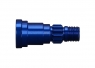 Stub axle, aluminum (blue-anodized) (1) (use only with #7750X driveshaft)