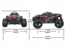 Радиоуправляемый монстр Remo Hobby MMAX Brushless (синий) 4WD 2.4G 1/10 RTR