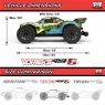 Радиоуправляемая модель монстра ARRMA VORTEKS 223S DSC 1:10 4WD 3S STADIUM TRUCK Brushless RTR (цвет фиолетовый)