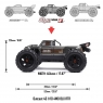 Радиоуправляемая модель монстра ARRMA Outcast V2 BLX 1:10 4WD 4S Brushless RTR (цвет красный)