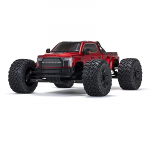 Радиоуправляемый монстр-трак ARRMA BIG ROCK 1:7 4WD 6S BLX RTR (цвет красный)