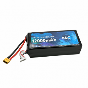 Аккумулятор B&C 12000 MAH 22.2V (6s) 90C, XT90, Soft case