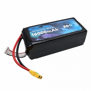 Аккумулятор B&C 16000 MAH 22.2V (6s) 25C (SoftCase, разъем XT90S)