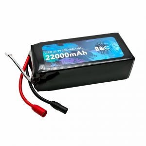 Аккумулятор B&C 22000 MAH 22.2V (6s) 25C (SoftCase, разъем AS150)