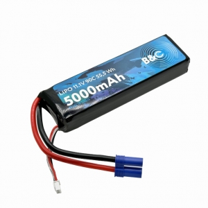 Аккумулятор LiPo B&C - 11.1v 5000мАч 90C (3S, Softcase, разъём EC5)