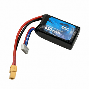 Аккумулятор B&C 650 mAh 4S(14,8V) 75С XT60, Soft Case