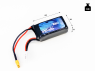Аккумулятор LiPo B&C - 11.1v 850мАч 75C (3S, Softcase, разъём XT30)