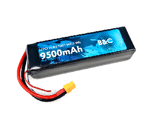 Аккумулятор B&C LiPo 9500 mAh 14.8V (4s) 100C, XT60, Soft case