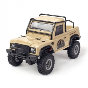 Радиоуправляемый краулер HobbyPlus CR24 Defender pickup 1/24 RTR (цвет песочный)