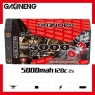 Аккумулятор GNB 5000mAh 7.4V 2S 120C LiPo Shorty Pack Bullet 4 мм + XT60 HardCase